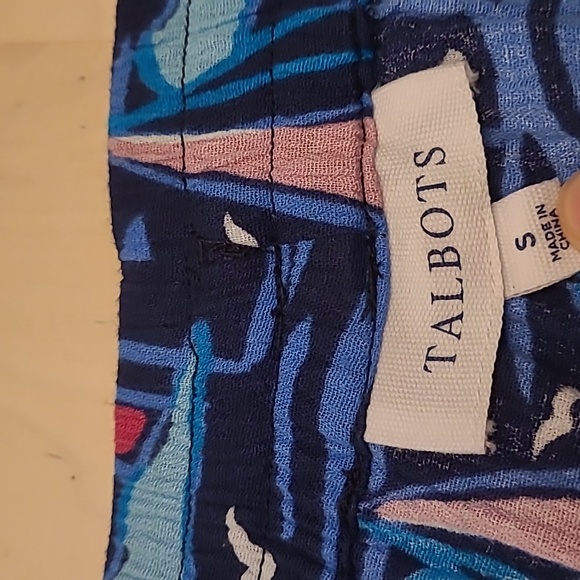 NWOT TALBOTS 100% Cotton Sailboat Themed Coastal Pants with Pockets - Picture 5 of 15